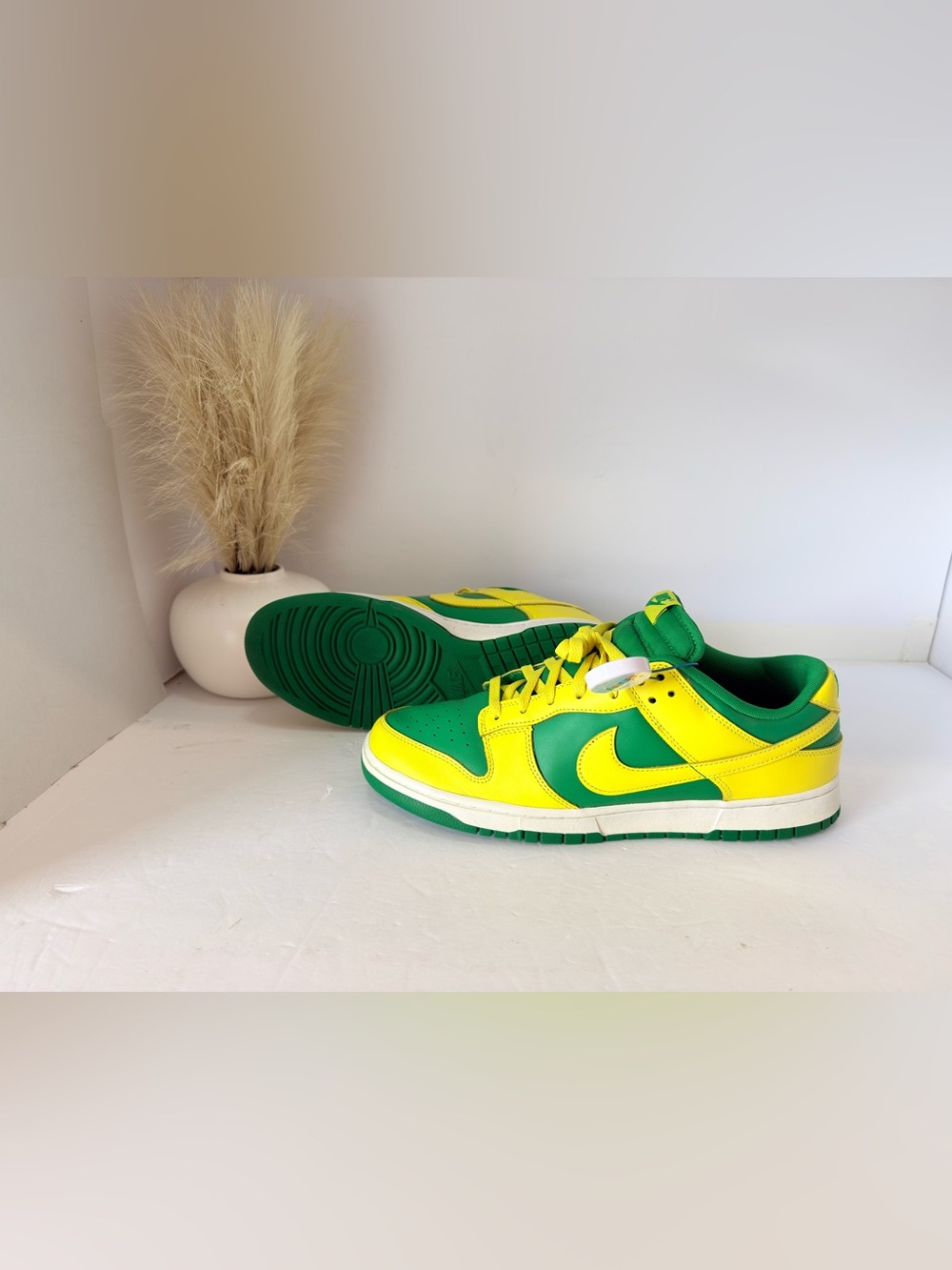 20. Men’s Nike Dunk Low in Green & Yellow size 13